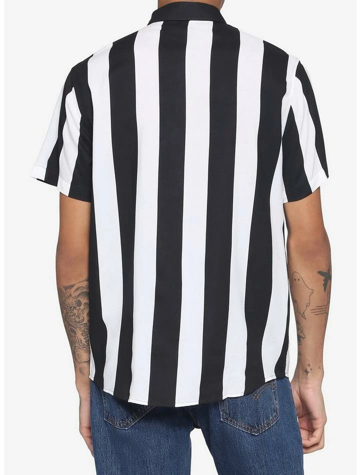 Wholesale โ๏ธ Black & White Vertical Stripe Woven Button-Up ๐ฅฐ 5 Wholesale โ๏ธ Black & White Vertical Stripe Woven Button-Up ๐ฅฐ - Image 3