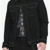 Buy ❤️ Neon Stitch Black Denim Jacket 🔔 -HT Style Outlet Store 15760150 hi