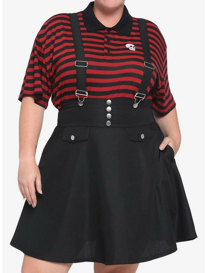Buy 😍 Black High-Waisted Suspender 👗 Skirt Plus Size 😉 3 Buy 😍 Black High-Waisted Suspender 👗 Skirt Plus Size 😉