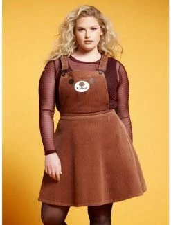 Promo ✔️ Teddy Bear Corduroy 👗 Skirtall Plus Size 🔥