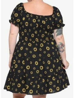 Discount 😉 Sunflower Tiered Smock 👗 Dress Plus Size 🎉 -HT Style Outlet Store 15884164 av2