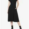 Best Sale ✔️ Black Henley Midi 👗 Dress 🌟 -HT Style Outlet Store 15884216 hi