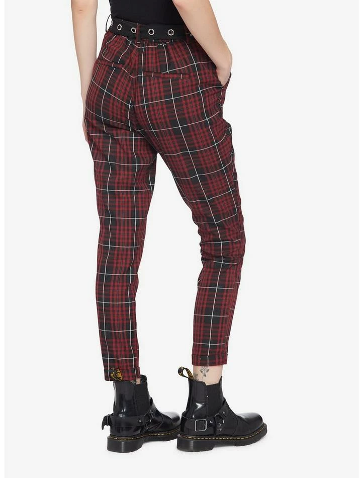 Buy ๐ Merlot Plaid Grommet Belt Pants ๐ฅ 4 Buy ๐ Merlot Plaid Grommet Belt Pants ๐ฅ - Image 2