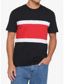 Cheap ⭐ Red & White Stripe T-Shirt 🛒