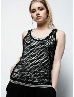 Outlet โค๏ธ Mirna Diamond Mesh Tank ๐