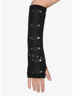 Top 10 🔔 Black Grommet & Safety Pin Arm Warmers 😉