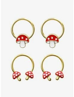 Best reviews of 👏 Steel Mushroom Circular Barbell & Captive Hoop 4 Pack 🥰