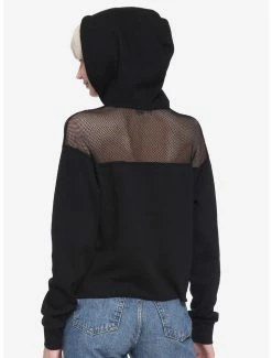 Cheapest 🤩 Dead 2 Me Pastel Mesh Panel 👧 Girls Crop Hoodie 💯 -HT Style Outlet Store 16109926 av2