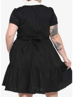 Cheapest 💯 Black & White Peter Pan Collar 👗 Dress Plus Size 🧨 -HT Style Outlet Store 16113268 av2