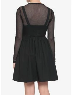 Coupon 🎁 Black Multi-Buckle Front Pinafore 👗 Dress 👏 -HT Style Outlet Store 16113451 av2