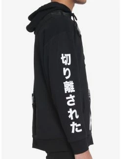 Coupon 🎉 Black Cargo Strap Hoodie 💯 -HT Style Outlet Store 16337402 av2