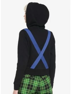 Best deal 🎁 Buckle Strap Cutout 👧 Girls Crop Hoodie 😍 -HT Style Outlet Store 16350287 av2