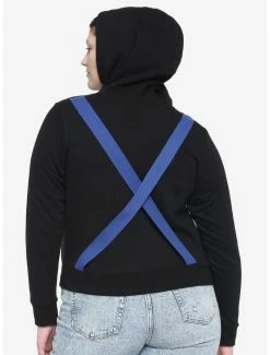 New 😍 Buckle Strap Cutout 👧 Girls Crop Hoodie Plus Size 💯 -HT Style Outlet Store 16350295 av2