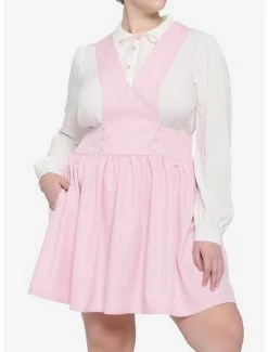 Flash Sale 💯 Pink Bib 👗 Skirtall Plus Size 🎁