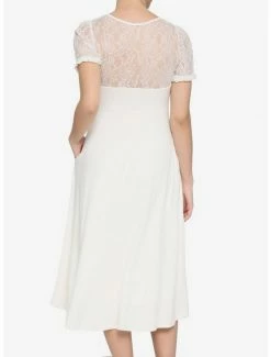 Promo ⭐ Ivory Lace-Up Hi-Low 👗 Dress 🌟 -HT Style Outlet Store 16350910 av2