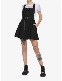 Coupon ⌛ Black Utility Buckle 👗 Skirtall ✨ -HT Style Outlet Store 16350926 av1