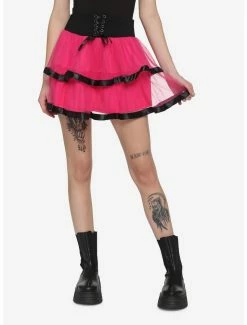 Cheap 🎁 Hot Pink & Black Tutu 👗 Skirt 👍