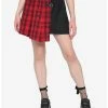 Budget ๐ Red & Black Plaid Asymmetrical Buckle ๐ Skirt ๐ 2 Budget ๐ Red & Black Plaid Asymmetrical Buckle ๐ Skirt ๐ -HT Style Outlet Store 16350971 hi