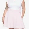 Flash Sale 🔥 Pink Cat Paw Suspender 👗 Skirt Plus Size 😀 -HT Style Outlet Store 16351012 hi