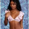 Discount 💯 Strawberry Ruffled Triangular Swim Top 🎉 -HT Style Outlet Store 16392290 hi