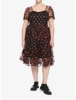 Promo 👏 Strawberry Glitter Mesh 👗 Dress Plus Size 🛒 6 Promo 👏 Strawberry Glitter Mesh 👗 Dress Plus Size 🛒 -HT Style Outlet Store 16400171 av1