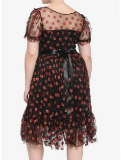 Promo 👏 Strawberry Glitter Mesh 👗 Dress Plus Size 🛒 7 Promo 👏 Strawberry Glitter Mesh 👗 Dress Plus Size 🛒 -HT Style Outlet Store 16400171 av2