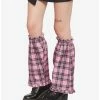 Hot Sale 🛒 Pink Plaid Leg Warmers 🥰 1 Hot Sale 🛒 Pink Plaid Leg Warmers 🥰 -HT Style Outlet Store 16495178 hi