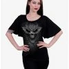 Cheapest 👍 Bat Skull Batwing Sleeve Top ⌛ -HT Style Outlet Store 16630084 hi