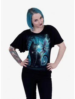 Cheapest 🤩 Cat And Fairy Batwing Sleeve Top 😍