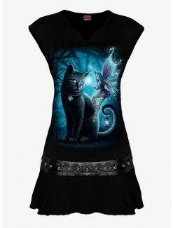 Discount 😍 Cat And Fairy Studded Sleeveless 👗 Dress 😀 -HT Style Outlet Store 16630238 av1