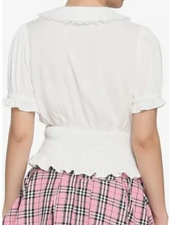 Flash Sale โ White Smocked Puff Sleeve ๐ง Girls Crop Woven Top ๐คฉ 7 Flash Sale โ White Smocked Puff Sleeve ๐ง Girls Crop Woven Top ๐คฉ -HT Style Outlet Store 16635121 av2