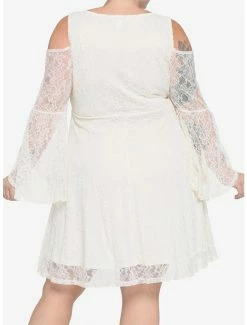 Flash Sale 👍 Ivory Cold Shoulder Bell Sleeve Lace 👗 Dress Plus Size 🔥 7 Flash Sale 👍 Ivory Cold Shoulder Bell Sleeve Lace 👗 Dress Plus Size 🔥 -HT Style Outlet Store 16635283 av2