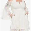 Flash Sale 👍 Ivory Cold Shoulder Bell Sleeve Lace 👗 Dress Plus Size 🔥 2 Flash Sale 👍 Ivory Cold Shoulder Bell Sleeve Lace 👗 Dress Plus Size 🔥 -HT Style Outlet Store 16635283 hi