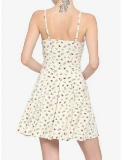 Coupon 💯 Ivory Frog & Mushroom Lace-Up 👗 Dress ⭐ -HT Style Outlet Store 16635320 av2