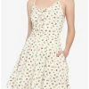 Coupon 💯 Ivory Frog & Mushroom Lace-Up 👗 Dress ⭐ -HT Style Outlet Store 16635320 hi