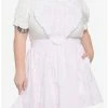 Discount 🎁 Pink & White Plaid Heart 👗 Skirtall Plus Size 👏 -HT Style Outlet Store 16635329 hi