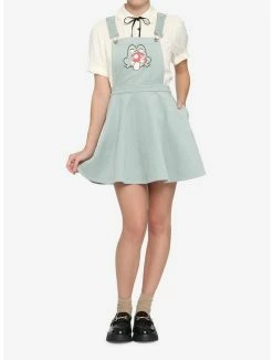 Cheap 🔥 Frog & Mushroom Pastel Teal Corduroy 👗 Skirtall 🎉 -HT Style Outlet Store 16635361 av1