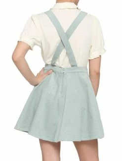 Cheap 🔥 Frog & Mushroom Pastel Teal Corduroy 👗 Skirtall 🎉 -HT Style Outlet Store 16635361 av2