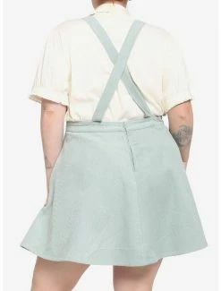 Buy ✔️ Frog & Mushroom Pastel Teal Corduroy 👗 Skirtall Plus Size ✔️ -HT Style Outlet Store 16635369 av2