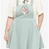 Buy ✔️ Frog & Mushroom Pastel Teal Corduroy 👗 Skirtall Plus Size ✔️ -HT Style Outlet Store 16635369 hi