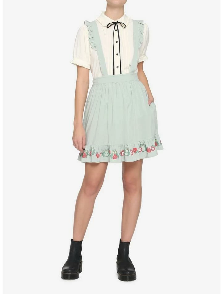 Outlet ๐งจ Frogs & Strawberries Ruffle Suspender ๐ Skirt ๐ 4 Outlet ๐งจ Frogs & Strawberries Ruffle Suspender ๐ Skirt ๐ - Image 2