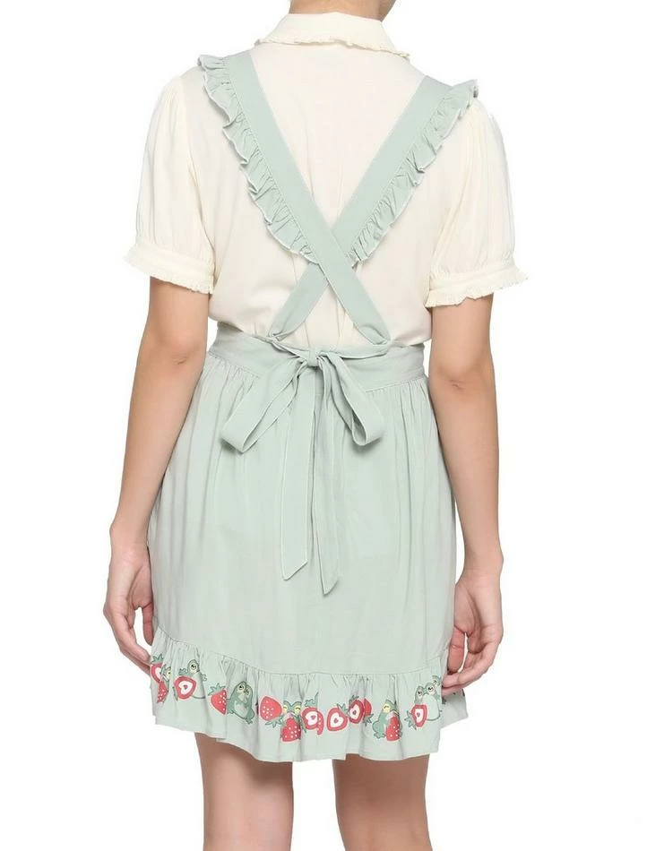 Outlet ๐งจ Frogs & Strawberries Ruffle Suspender ๐ Skirt ๐ 5 Outlet ๐งจ Frogs & Strawberries Ruffle Suspender ๐ Skirt ๐ - Image 3