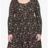 Best Sale 👍 Woodland Mushroom Tiered Long-Sleeve 👗 Dress Plus Size 🎁 -HT Style Outlet Store 16635398 hi
