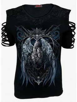 Deals 😉 Angel Strappy Sleeve Top 🔔 -HT Style Outlet Store 16698104 av1