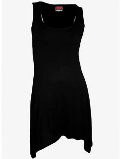 Top 10 👏 Black Handkerchief Sleeveless Tunic Top 👍