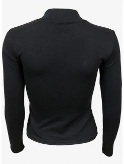 Discount 😀 Black Pentagram Shoulder Longsleeve Top 😍 -HT Style Outlet Store 16698136 av2