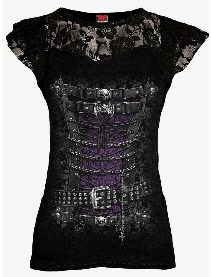 Deals ๐ Corset Detail Lace Layered Viscose Top ๐ 3 Deals ๐ Corset Detail Lace Layered Viscose Top ๐