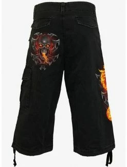 Cheap ❤️ Fire Dragon Vintage Cargo Shorts ❤️ -HT Style Outlet Store 16698236 av1