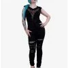 Cheap 👍 Black Rose Sleeveless T-Shirt 🔔 -HT Style Outlet Store 16698309 hi