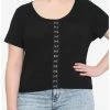 Brand new ๐ Black Hook-And-Eye ๐ง Girls Crop T-Shirt Plus Size ๐ 2 Brand new ๐ Black Hook-And-Eye ๐ง Girls Crop T-Shirt Plus Size ๐ -HT Style Outlet Store 16704658 hi